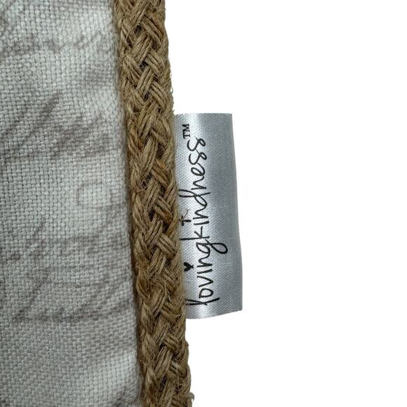 Loving Kindness Neutral Natural "Blessed" Fall Decorative Pillow Cover - Picture 2 of 4